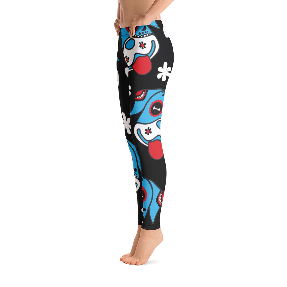 Day of the Dog Blue Leggings