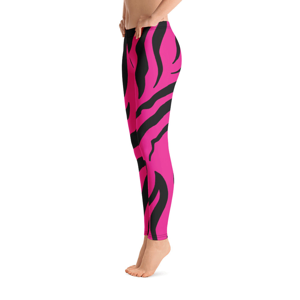 Zebra Print Pink Leggings